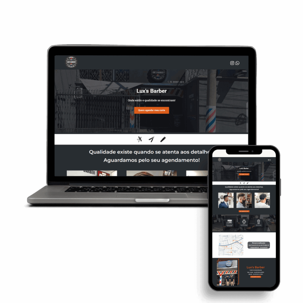 Site profissional feito para cliente de Sorocaba
